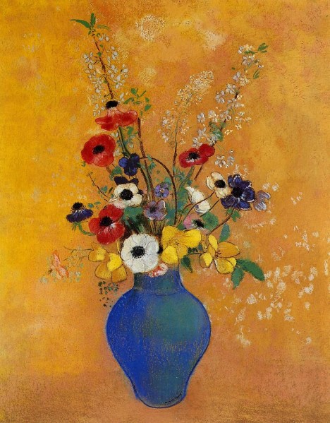 flower paintings in vases Fresh Vase of Flowers Odilon Redon WikiPaintings